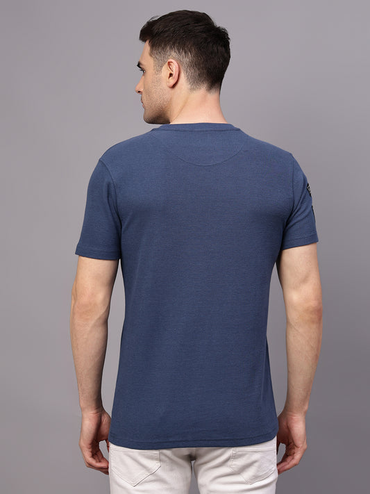 T-Shirt for Men | Breathable & Soft with Color Fastness Regular Fit Round Neck Poly Cotton Fabric Solid Pattern