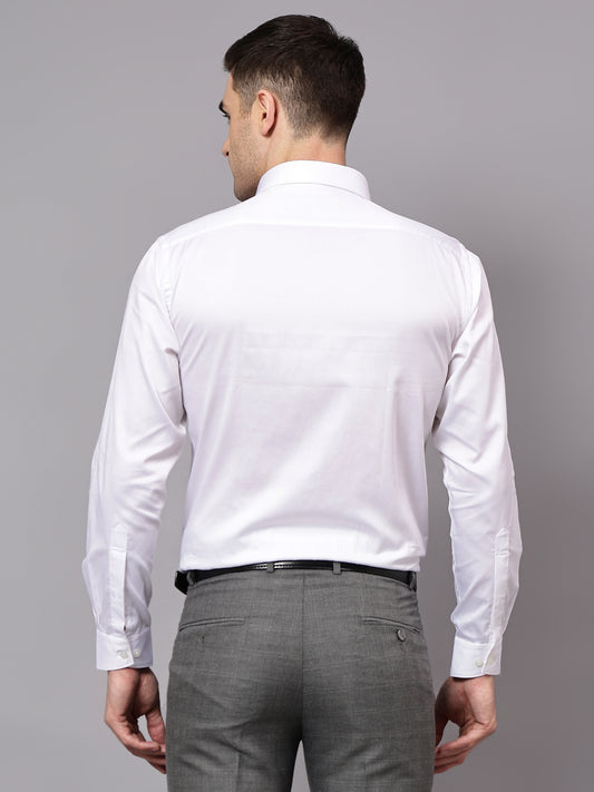 Formal Shirt for Men l Breathable & Soft with Color Fastness Regular Fit Spread Collar Neck Cotton Fabric Solid Pattern