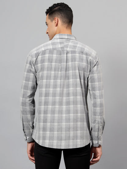 Casual Shirt for Men | Breathable & Soft with Color Fastness Regular Fit Spread Collar Neck Cotton Fabric Checkered Pattern