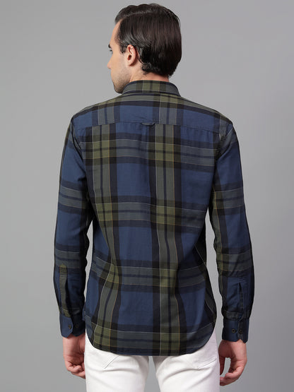 Casual Shirt for Men | Breathable & Soft with Color Fastness Regular Fit Spread Collar Neck Cotton Fabric Checkered Pattern