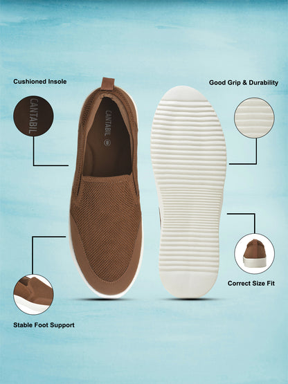 Casual Shoes for Men | Lightweight & Comfortable with Cushioned Insole Flynet Upper EVA Sole Slip On Closure