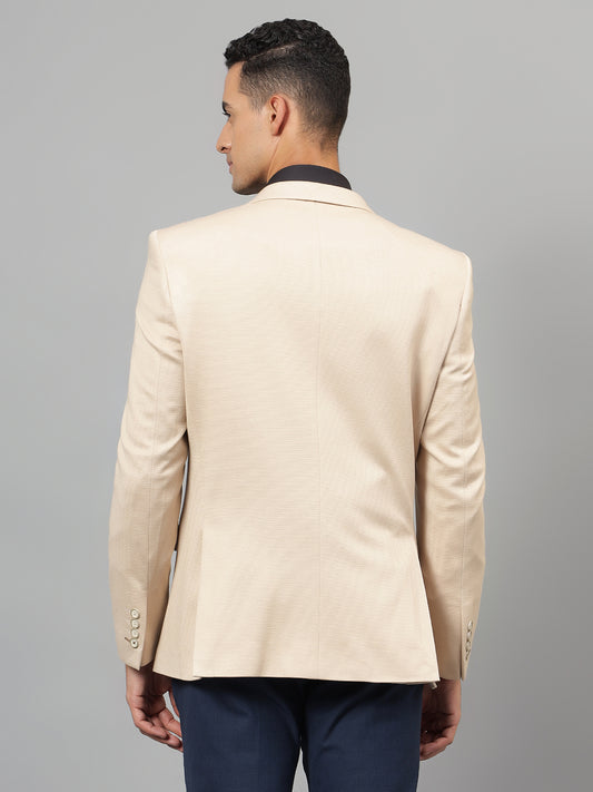 Blazer for Men | Premium Casual Blazer Slim Fit Notched Collar Terry Rayon Fabric Self Design Pattern