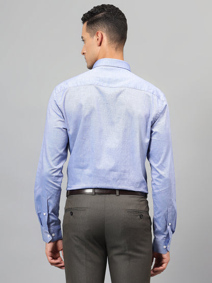 Formal Shirt for Men l Breathable & Soft with Color Fastness Regular Fit Spread Collar Neck Giza Cotton Fabric Solid Pattern