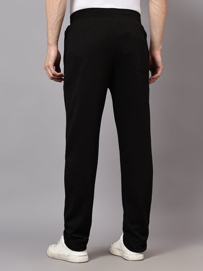 Men's Black Solid Casual Track Pant