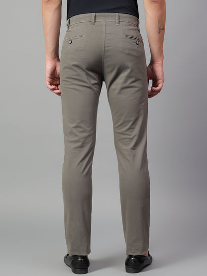 Casual Trouser for Men | Breathable & Soft with Color Fastness Regular Fit Cotton Blend Fabric Solid Pattern Button Closure