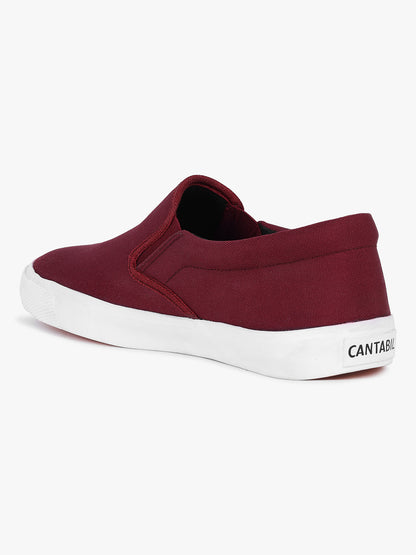 Casual Sneaker Shoes for Men | Lightweight & Comfortable with Cushioned Insole Canvas Upper Rubber Sole Pull On Closure