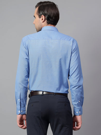 Formal Shirt for Men l Breathable & Soft with Color Fastness Regular Fit Spread Collar Neck Cotton Blend Fabric Checkered Pattern