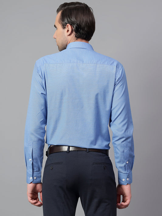 Formal Shirt for Men l Breathable & Soft with Color Fastness Regular Fit Spread Collar Neck Cotton Blend Fabric Checkered Pattern