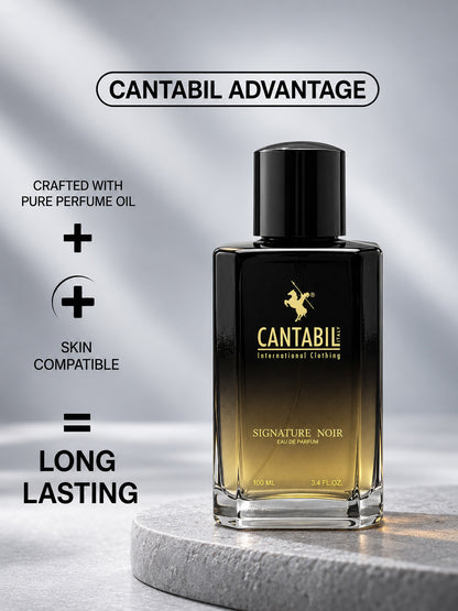 Unisex Long Lasting Signature Noir Whiskey & Amber Eau De Parfum 100ml