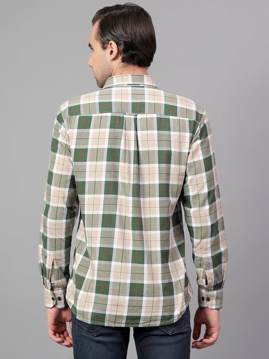 Casual Shirt for Men | Breathable & Soft with Color Fastness Regular Fit Spread Collar Neck Cotton Fabric Checkered Pattern