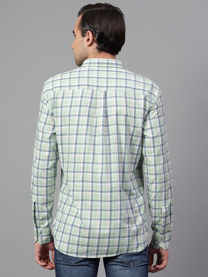 Casual Shirt for Men | Breathable & Soft with Color Fastness Regular Fit Spread Collar Neck Cotton Fabric Checkered Pattern