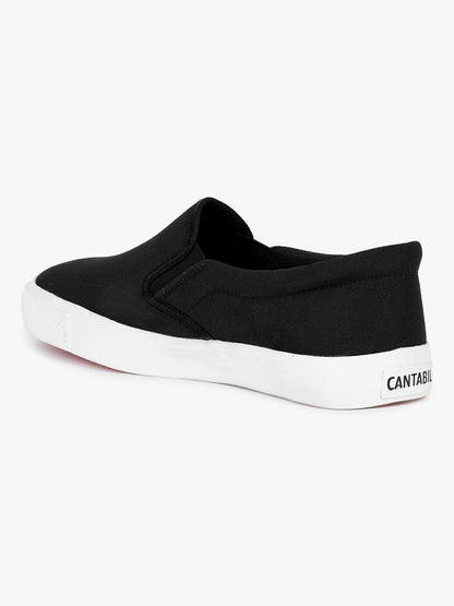 Casual Sneaker Shoes for Men | Lightweight & Comfortable with Cushioned Insole Canvas Upper Rubber Sole Pull On Closure