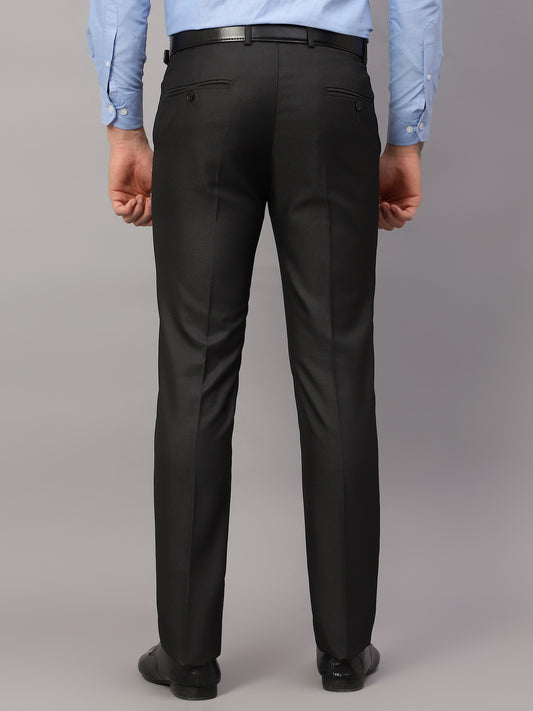 Formal Trouser for Men | Breathable & Soft with Color Fastness Regular Fit Poly Viscose Fabric Solid Pattern Hook & Eye Closure