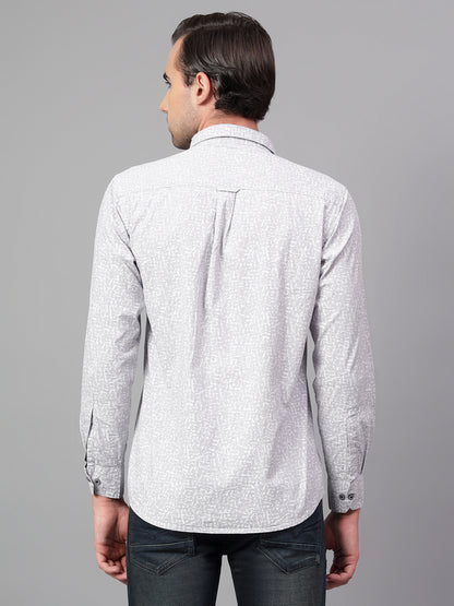 Casual Shirt for Men | Breathable & Soft with Color Fastness Regular Fit Spread Collar Neck Cotton Fabric Printed Pattern