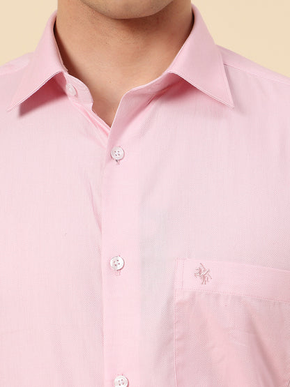 Shirt for Men | Breathable & Soft with Color Fastness Regular Fit Spread Collar Pure Cotton Fabric Self Design Pattern