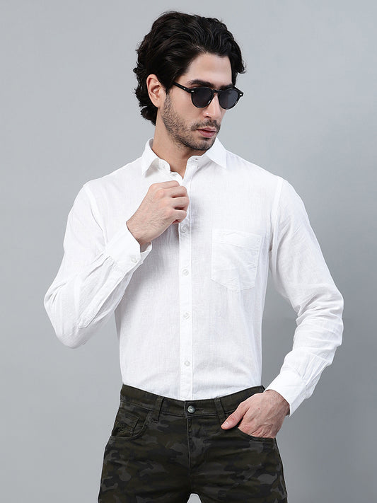 Casual Trouser for Men | Breathable & Soft with Color Fastness Regular Fit Cotton Blend Fabric Printed Pattern Button Closure