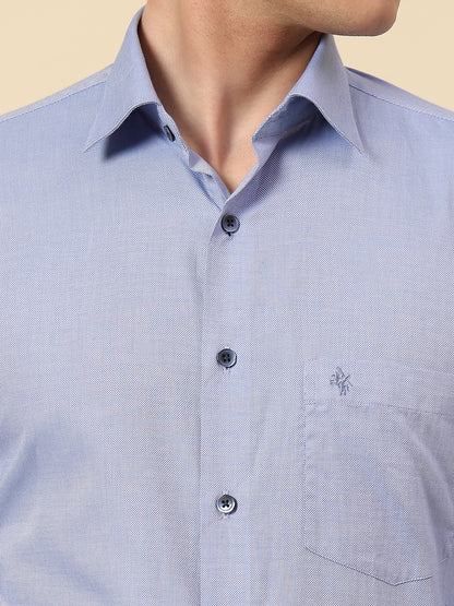 Shirt for Men | Breathable & Soft with Color Fastness Regular Fit Spread Collar Pure Cotton Fabric Self Design Pattern