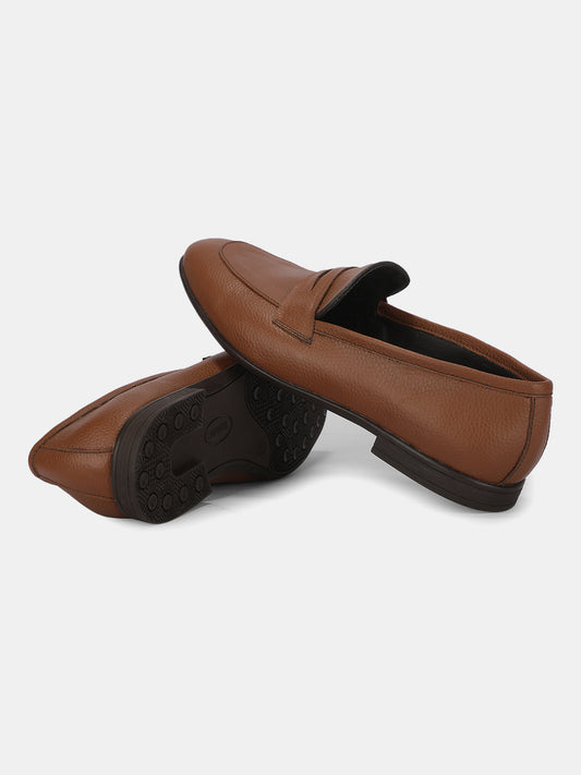 Men's Tan Solid Formal Shoes