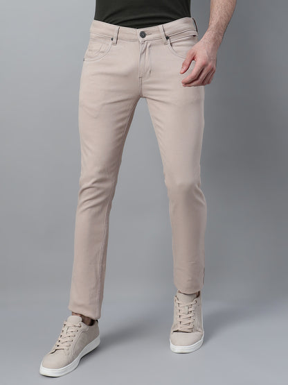 Men's Casual Flat front Fawn  Trousers