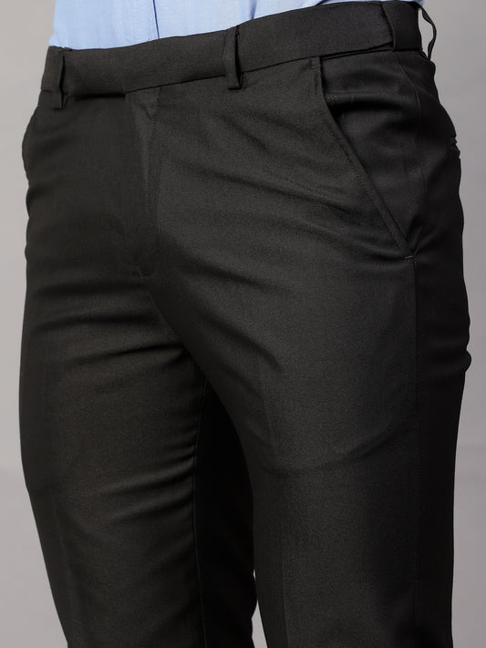 Formal Trouser for Men | Breathable & Soft with Color Fastness Regular Fit Poly Viscose Fabric Solid Pattern Hook & Eye Closure