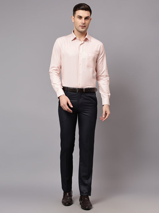 Formal Trouser for Men | Breathable & Soft with Color Fastness Regular Fit Terry Rayon Fabric Checkered Pattern Hook & Eye Closure