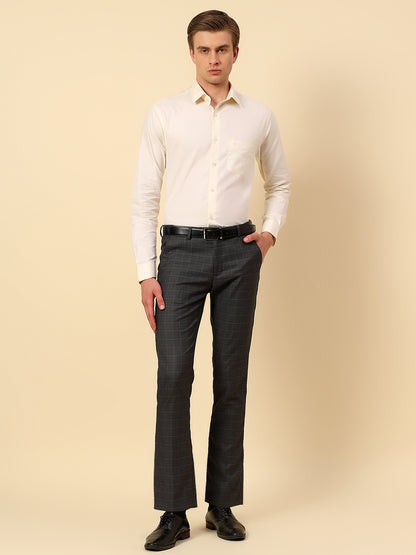 Shirt for Men | Breathable & Soft with Color Fastness Regular Fit Spread Collar Pure Cotton Fabric Self Design Pattern