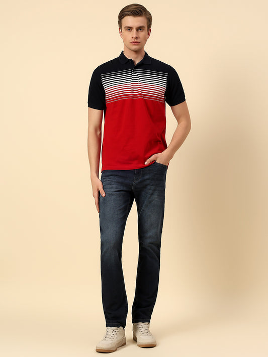 Denim Jeans for Men | Breathable & Soft with Color Fastness Straight Fit Poly Cotton Fabric Solid Pattern Button Closure