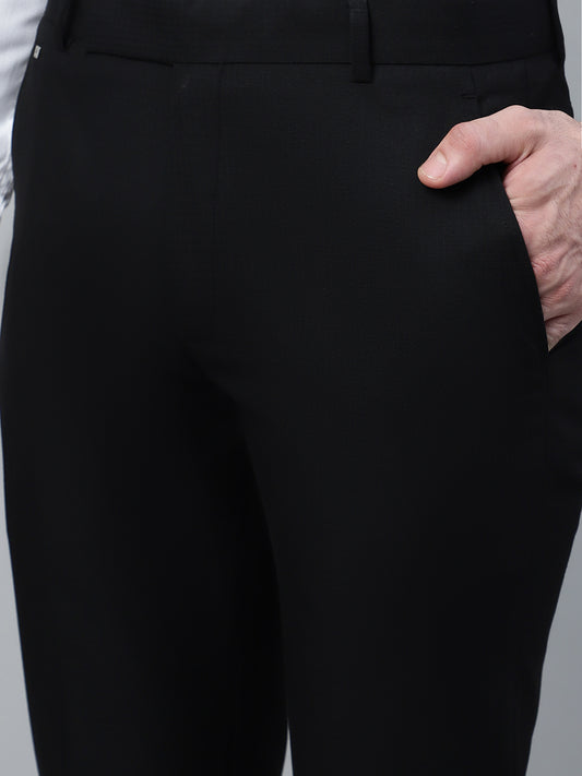 Formal Trouser for Men | Breathable & Soft with Color Fastness Regular Fit Poly Viscose Fabric Solid Pattern Hook & Eye Closure