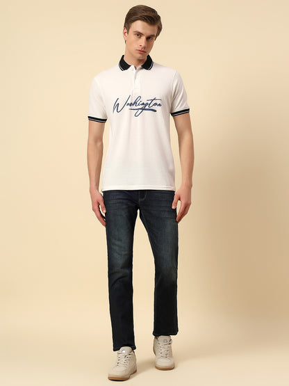 Denim Jeans for Men | Breathable & Soft with Color Fastness Straight Fit Poly Cotton Fabric Solid Pattern Button Closure