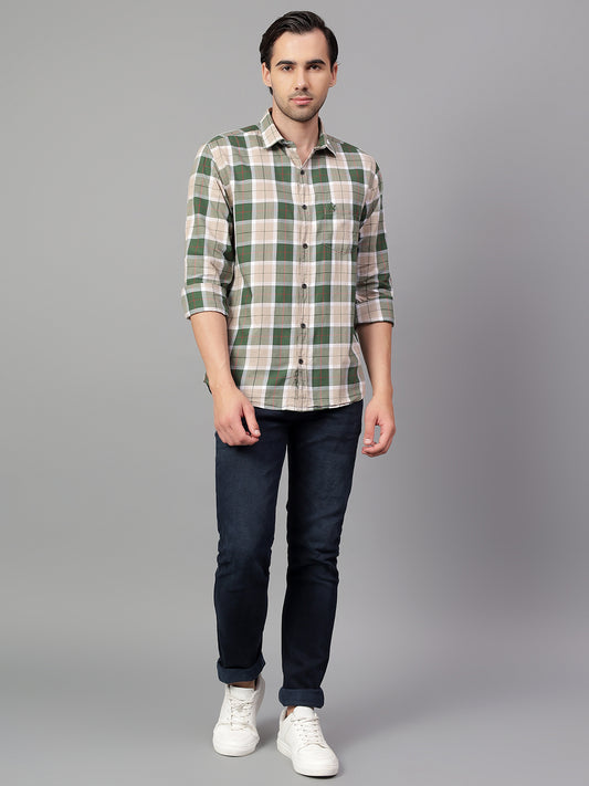 Casual Shirt for Men | Breathable & Soft with Color Fastness Regular Fit Spread Collar Neck Cotton Fabric Checkered Pattern