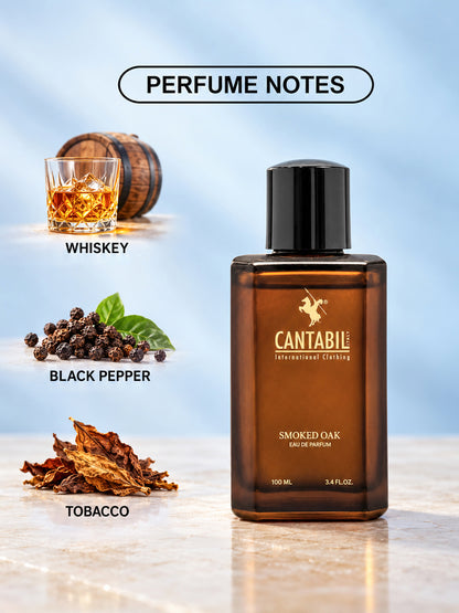Unisex Long Lasting Smoked Oak Whiskey & Leather Eau De Parfum 100ml