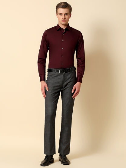 Shirt for Men | Breathable & Soft with Color Fastness Regular Fit Spread Collar Pure Cotton Fabric Solid Pattern