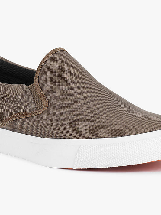 Casual Sneaker Shoes for Men | Lightweight & Comfortable with Cushioned Insole Canvas Upper Rubber Sole Pull On Closure