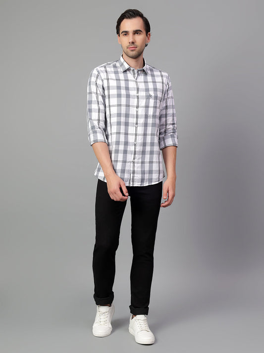 Casual Shirt for Men | Breathable & Soft with Color Fastness Regular Fit Spread Collar Neck Cotton Fabric Checkered Pattern