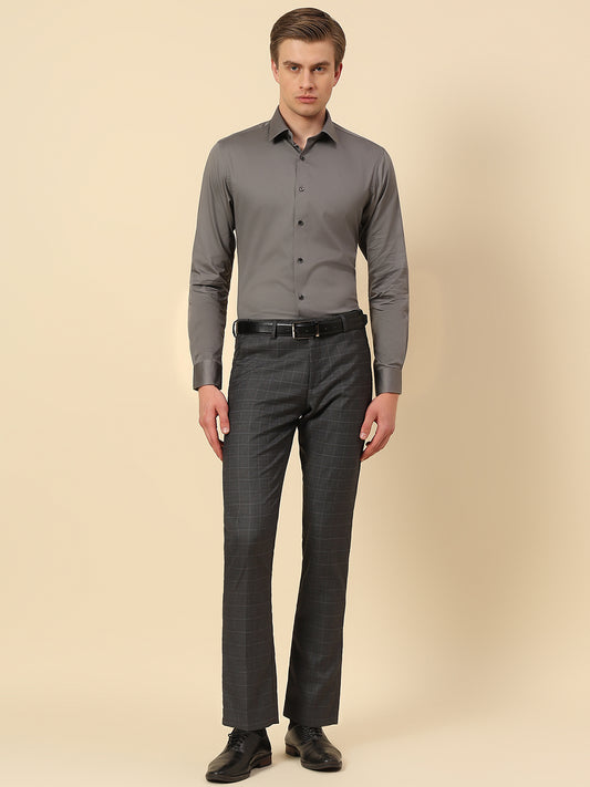 Shirt for Men | Breathable & Soft with Color Fastness Regular Fit Spread Collar Pure Cotton Fabric Solid Pattern