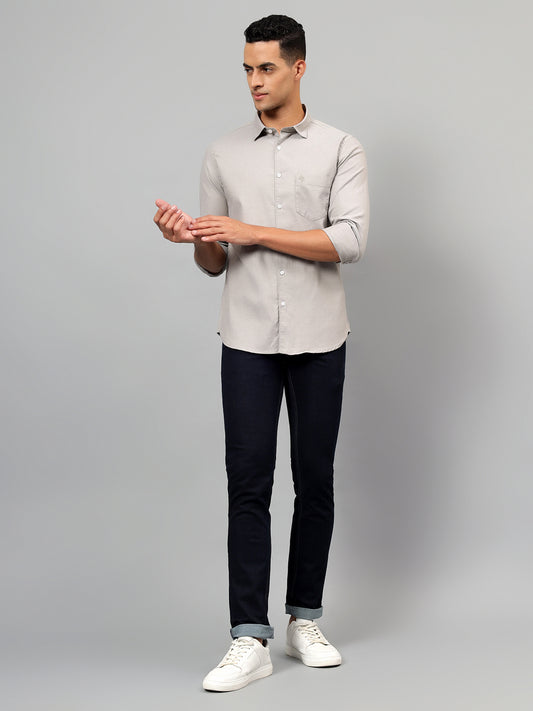 Denim Jeans for Men l Breathable & Soft with Color Fastness Ultra Narrow Fit Cotton Fabric Solid Pattern Button Closure