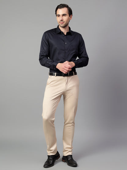 Formal Shirt for Men l Breathable & Soft with Color Fastness Regular Fit Spread Collar Neck Cotton Fabric Solid Pattern