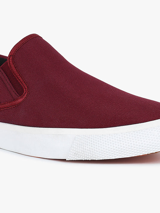 Casual Sneaker Shoes for Men | Lightweight & Comfortable with Cushioned Insole Canvas Upper Rubber Sole Pull On Closure