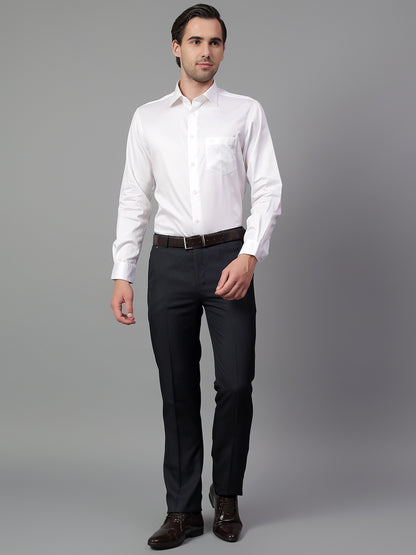 Formal Shirt for Men l Breathable & Soft with Color Fastness Regular Fit Spread Collar Neck Cotton Fabric Solid Pattern