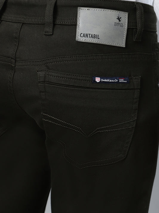 Casual Trouser for Men | Breathable & Soft with Color Fastness Regular Fit Cotton Blend Fabric Solid Pattern Button Closure