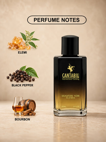 Unisex Long Lasting Signature Noir Whiskey & Amber Eau De Parfum 100ml