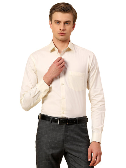 Shirt for Men | Breathable & Soft with Color Fastness Regular Fit Spread Collar Pure Cotton Fabric Self Design Pattern