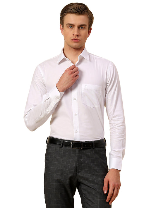 Shirt for Men | Breathable & Soft with Color Fastness Regular Fit Spread Collar Pure Cotton Fabric Solid Pattern