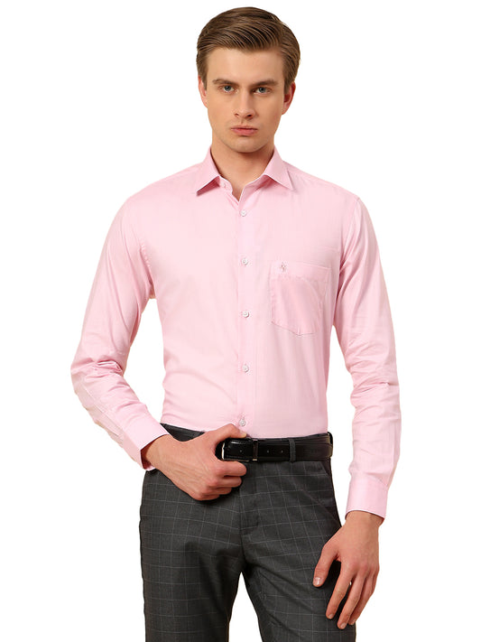 Shirt for Men | Breathable & Soft with Color Fastness Regular Fit Spread Collar Pure Cotton Fabric Self Design Pattern