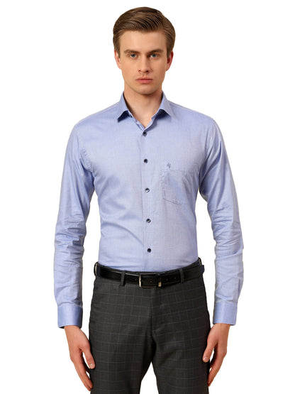 Shirt for Men | Breathable & Soft with Color Fastness Regular Fit Spread Collar Pure Cotton Fabric Self Design Pattern