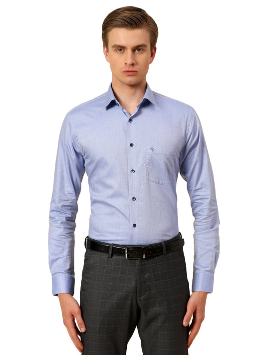 Shirt for Men | Breathable & Soft with Color Fastness Regular Fit Spread Collar Pure Cotton Fabric Self Design Pattern