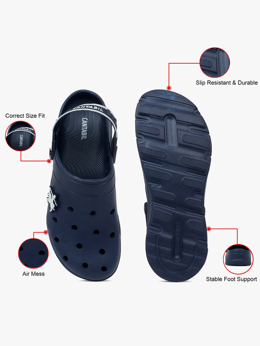 Casual Clogs for Men | Lightweight & Comfortable with Cushioned Insole EVA Upper EVA Sole Slip on Closure