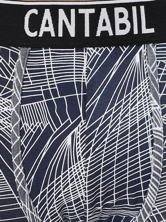 Men's Mix Printed Cotton Elastane Stretch Ultrasoft Fabric Pack of 3 Trunk