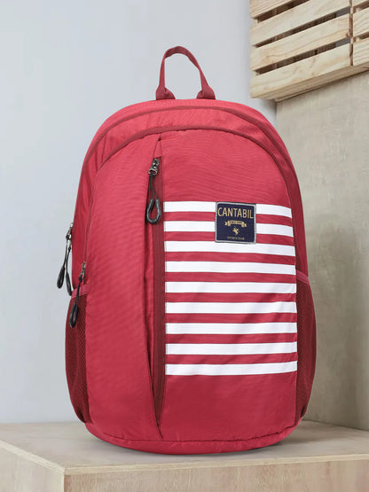 Cantabil Unisex Striped laptop Bagpack