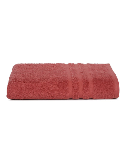 Unisex Coral Basic Terry Bath Towel